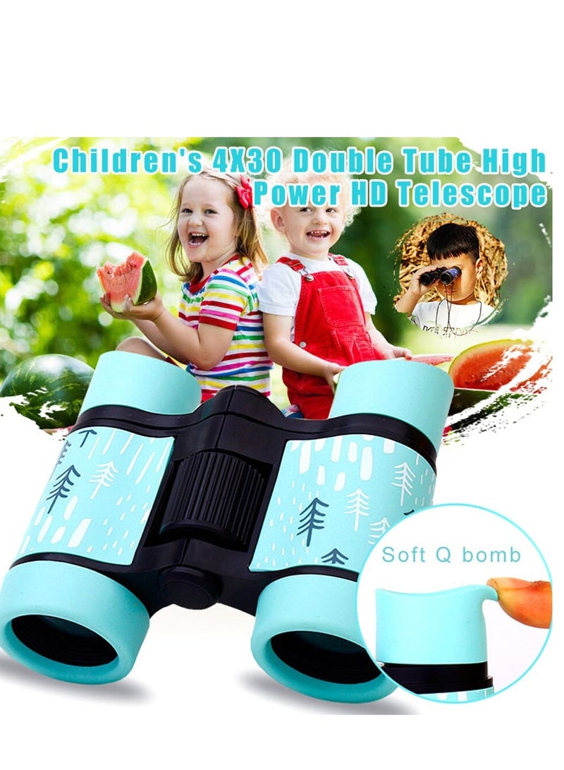 AROAQ Kids Binoculars, Children Educational Folding Telescope, Compact High Power Kids Binoculars for Bird Watching, Hiking, Hunting, Outdoor Games, (Blue)  - Image 2