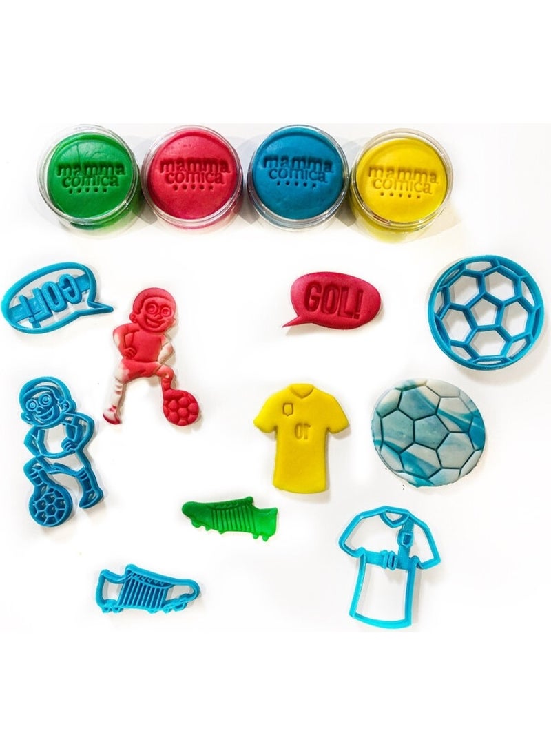 Mammacomica Dough - Football Play Dough Set - Image 1