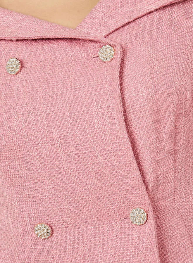 Styli Notched Collar Dress
