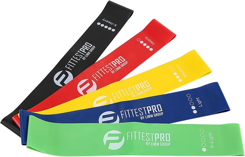 Limm Fittest Pro by Resistance Bands for Legs and Butt, Fabric Exercise Loop Bands Yoga, Pilates, Rehab, Fitness and Home Workout, Strength Bands for Booty - Image 2
