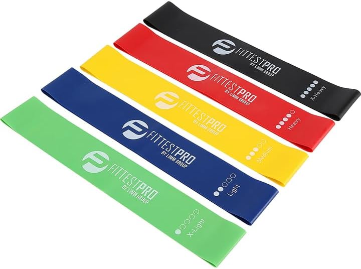 Limm Fittest Pro by Resistance Bands for Legs and Butt, Fabric Exercise Loop Bands Yoga, Pilates, Rehab, Fitness and Home Workout, Strength Bands for Booty - Image 1