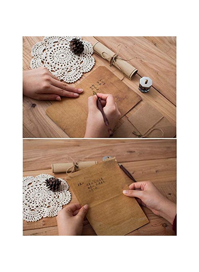Vintage European Style Letter Writing Paper Stationery Set Of 12 - Image 5