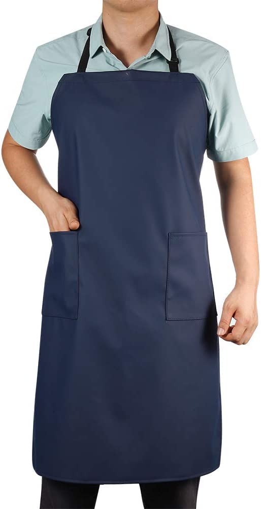 DEBIK® | Waterproof & Dustproof Apron For Dishwashing, Coffee, Dog Grooming, Cleaning Fish, Project-Industrial - Free Size | Unisex| BLUE - (Pack Of 1) - Image 3