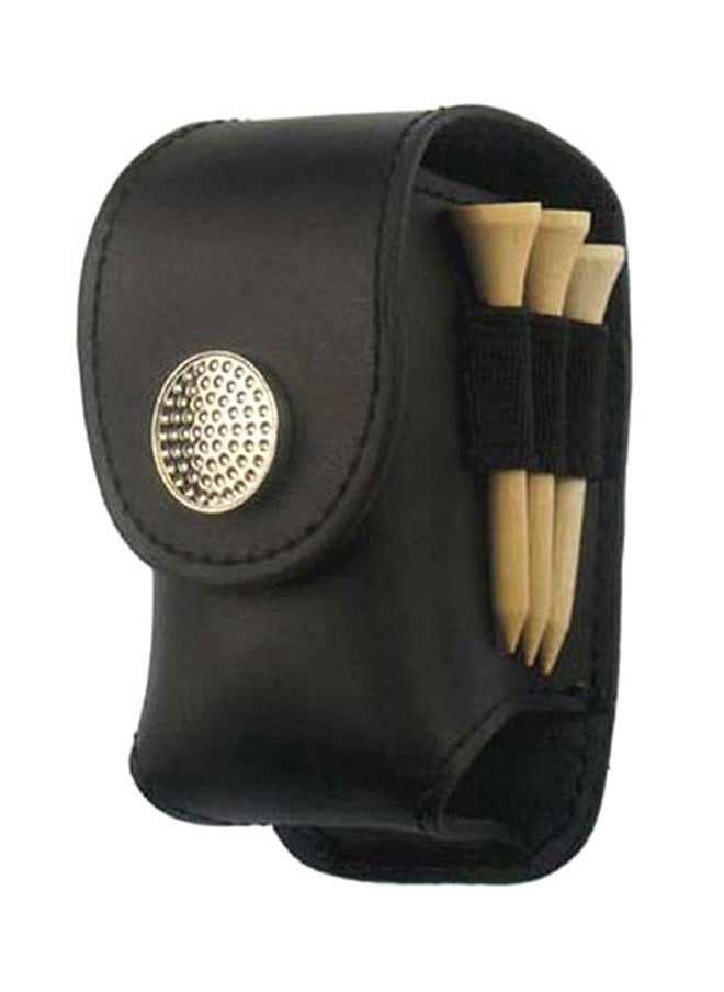 NIBEMINENT - Leather Golf Ball Holder Waist Pouch 9.5x6cm - Image 1