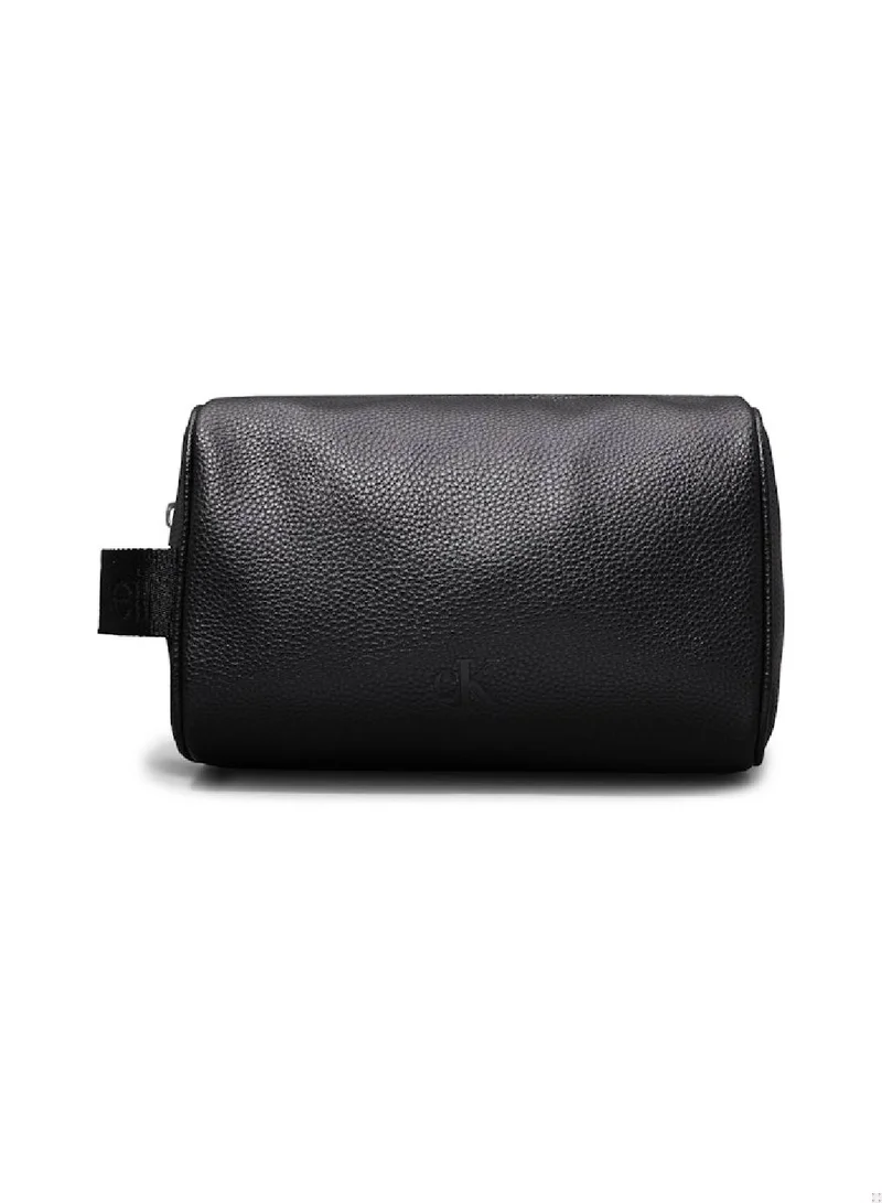 Calvin Klein Jeans Men's Wash Bag, Black - faux leather