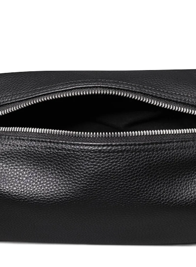 Calvin Klein Jeans Men's Wash Bag, Black - faux leather