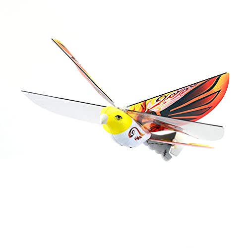 MUKIKIM eBird Orange Phoenix - Flying RC Bird Drone Toy for Kids. Indoor/Outdoor Remote Control Bionic Flapping Wings Bird Helicopter. USB Recharging. - Image 3