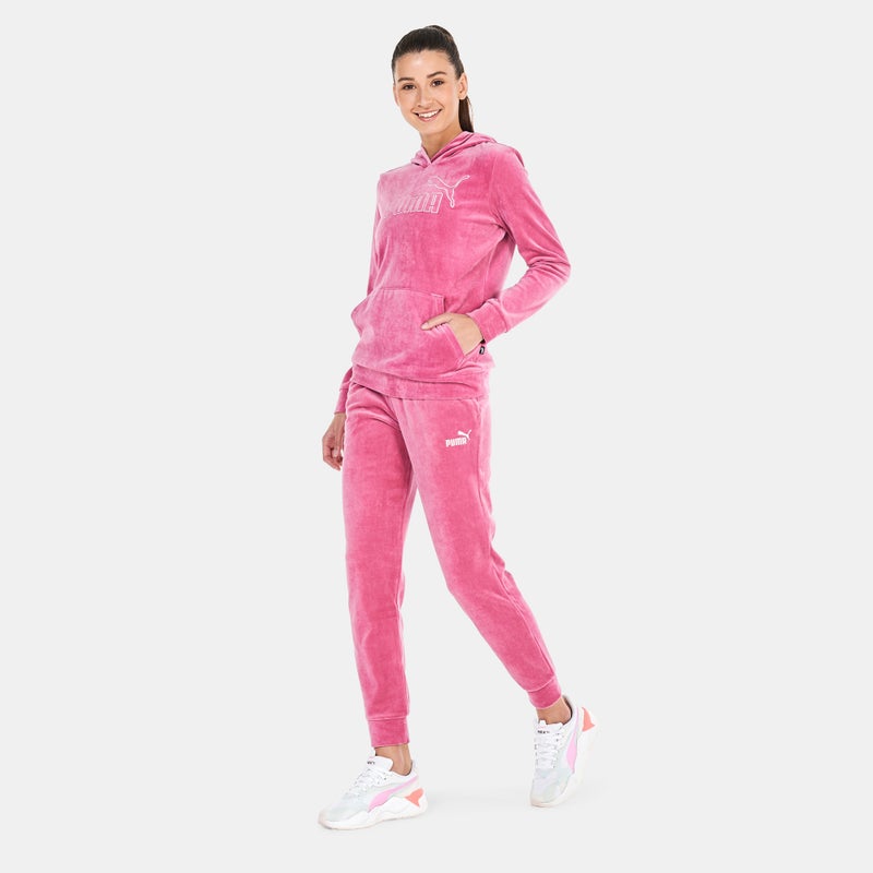 PUMA Women's ESS+ Velour Pants - Image 3
