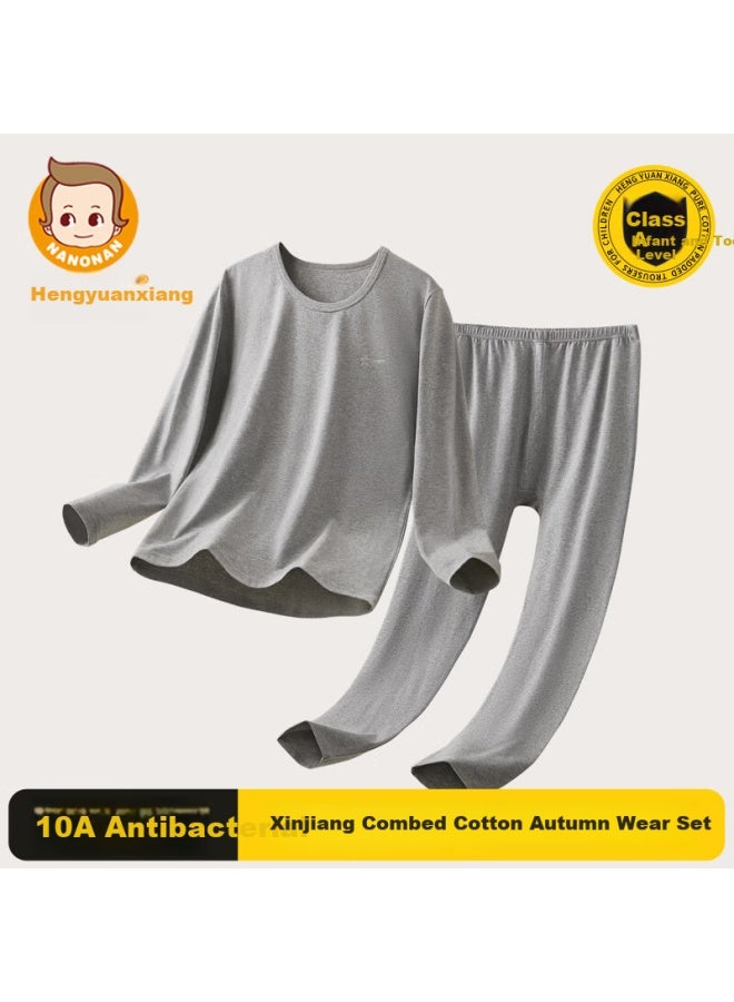 Women'S Youth Thermal Underwear Set Cotton Wool Autumn Winter Thin Warm Innerwear For Children High School Students - Image 2
