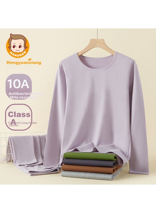 Women'S Youth Thermal Underwear Set Cotton Wool Autumn Winter Thin Warm Innerwear For Children High School Students - Image 1