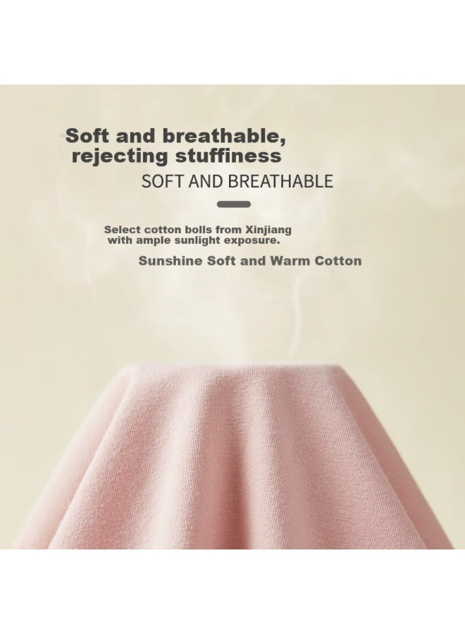 Women'S Youth Thermal Underwear Set Cotton Wool Autumn Winter Thin Warm Innerwear For Children High School Students - Image 3