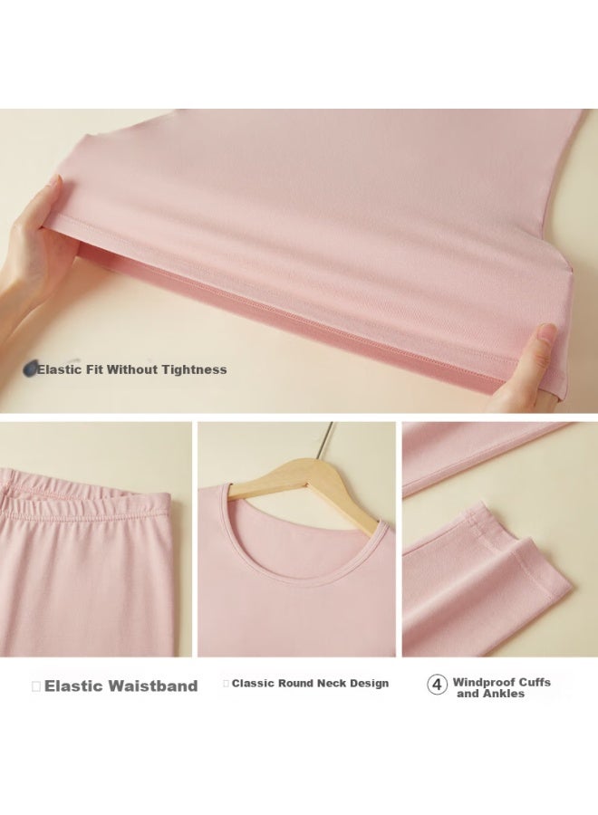 Women'S Youth Thermal Underwear Set Cotton Wool Autumn Winter Thin Warm Innerwear For Children High School Students - Image 5