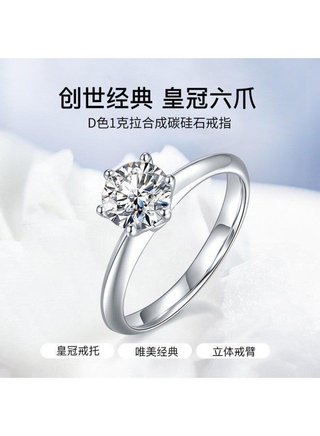 pincai Gift Box Set Ring Women 2025 Versatile Sterling Silver Ring Jewelry Moissanite Proposal Confession Ring Accessories - Image 3