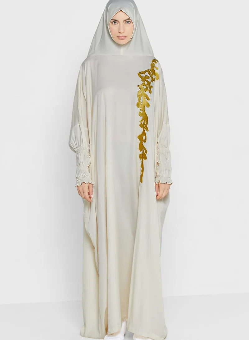 hayas closet Embellished Detailed Cuff Prayer Dress