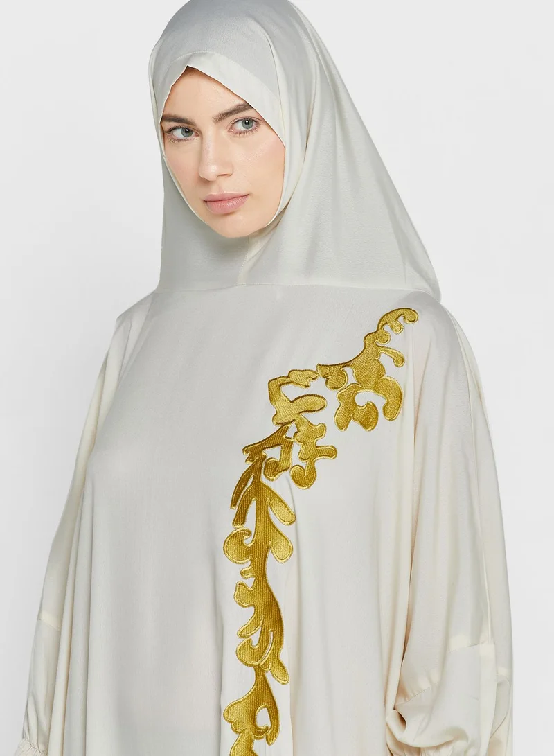 hayas closet Embellished Detailed Cuff Prayer Dress
