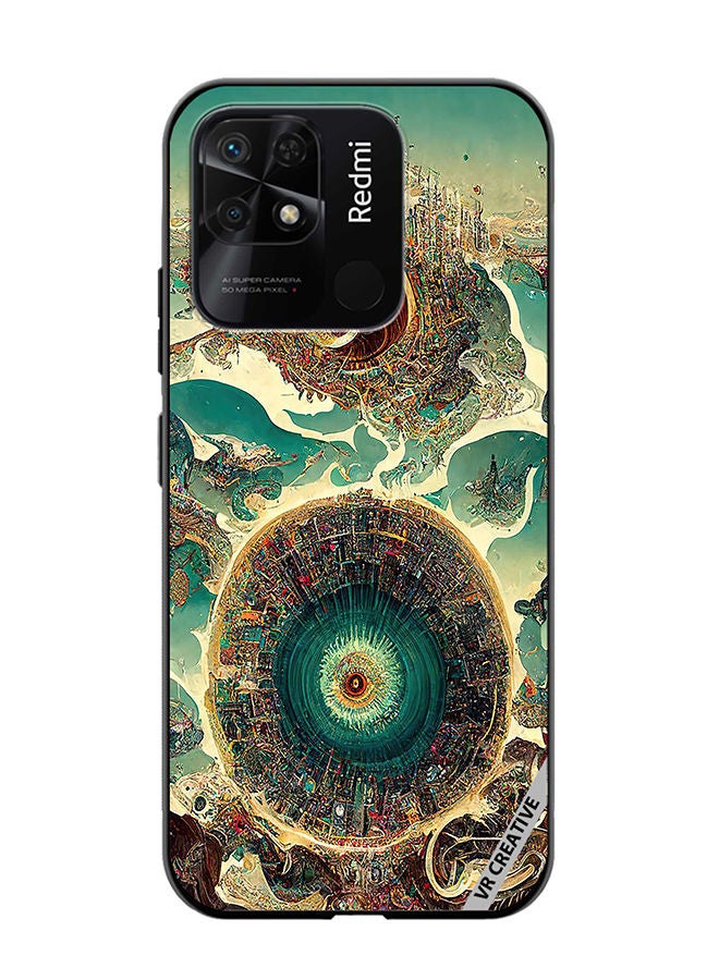 VR CREATIVE Protective Case Cover For Xiaomi Redmi 10C Surreal City Design Multicolour - Image 1