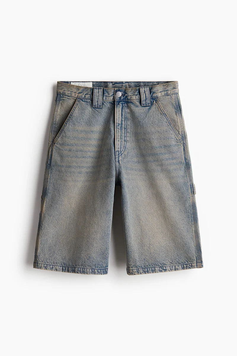 اتش اند ام Baggy Denim Carpenter Shorts