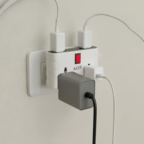 Aziot 4 Way Smart Multi-Plug Adaptor (WiFi+BLE) | 2 Universal Sockets | 6Amp | Compatible with Alexa and Google Assistant - Image 3
