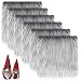 Alphatool 6 Pcs Gray Faux Fur Fabric 1010 Shaggy Fur Square Patches Fluffy Warm Plush Fur Cuts for DIY Crafts Sewing Costume Rugs Pillows Cushion Pad Chair Cover Christmas Gnomes Decors - Image 2