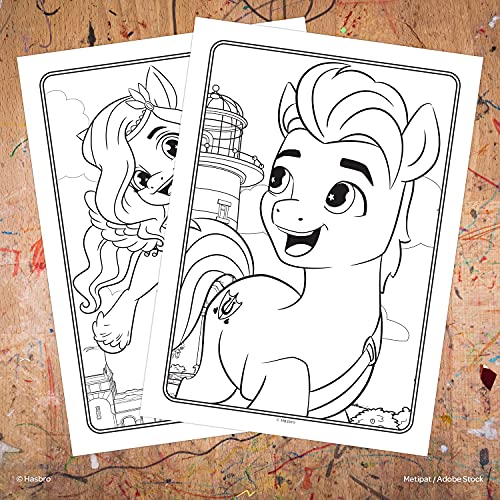 My Little Pony 48 Page Color and Trace Coloring Book with 8 Tracing Sheets and Stickers Bendon 51408 - Image 4