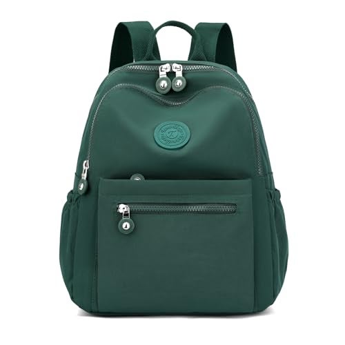 Tanweibago Mini Nylon Women Backpacks11L Small Ladies backpacks Casual Lightweight Women Shopping Travel Daypack Dark Green - Image 1