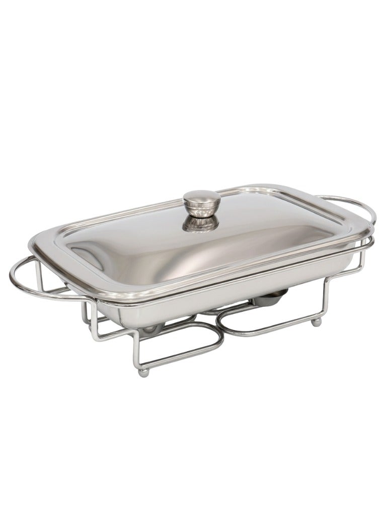 القناص سخان بوفيه مستطيل غطاء استيل صينيه قزاز بايركس 2 شمعة سعه 2 لتر - Image 1