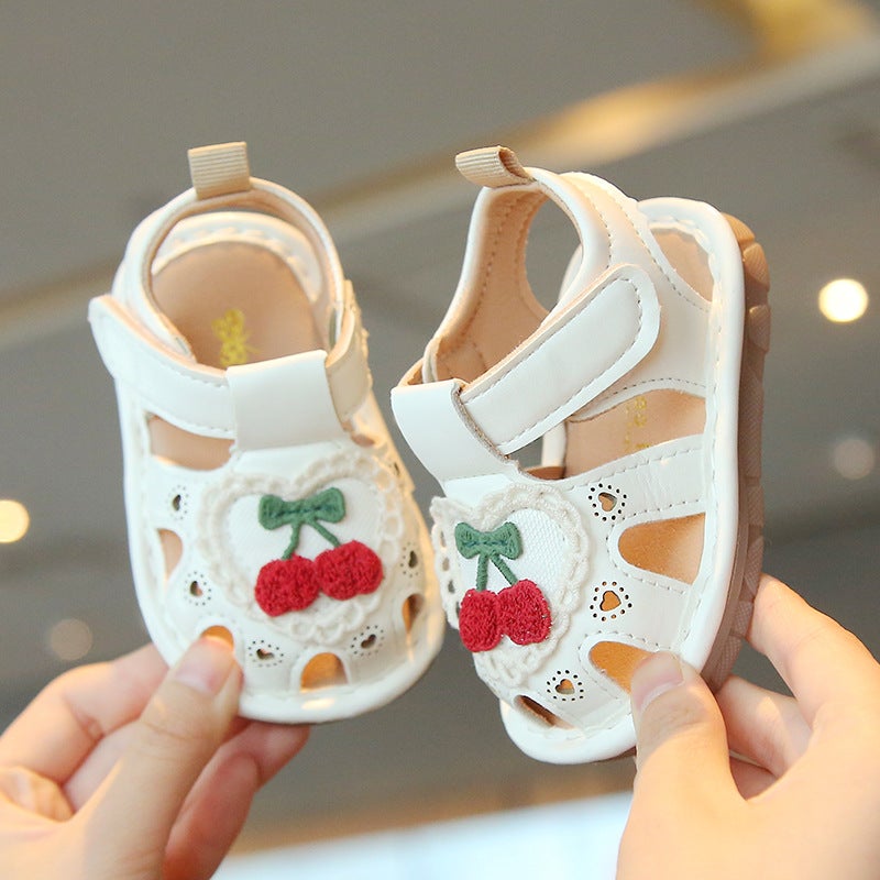 Children'S Sandals Summer Baotou Girls Baby Toddler Shoes Beef Tendon Soft Bottom Princess Baby Shoes A Generation Of Hair - Image 2
