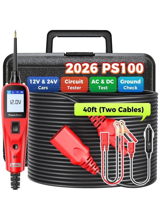 Autel 2025 Autel Circuit Tester, Power Circuit Probe Scan Tool, 12-24V Electrical Short Open Breaker Circuit Finder, Auto Circuit Tester, Digital Multimeter/Relay & Diode Resistance Tool Kit, 20FT Long Cord - Image 1