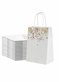 Plain Paper Bags with Handles Bulk, Brown Kraft Bags