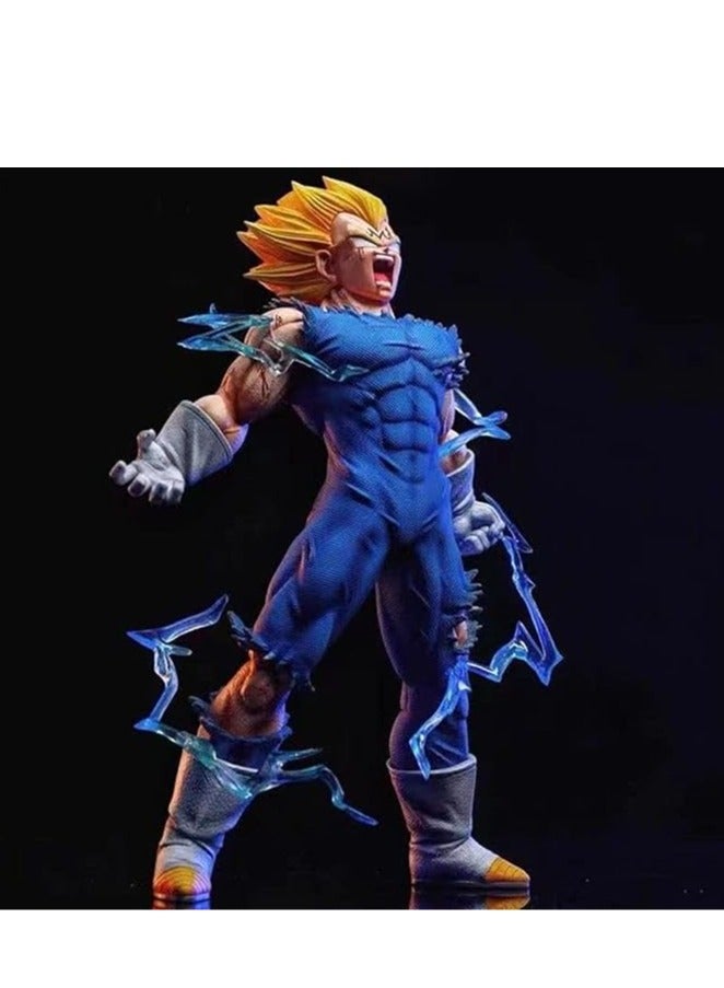 عام نموذج شخصية فيجيتا من دراغون بول ، حجم كبير ، تمثال شخصية فيجيتا للعمل ولعبة هدية مثالية لمحبي الأنمي والكرتون في المكتب. - Image 1