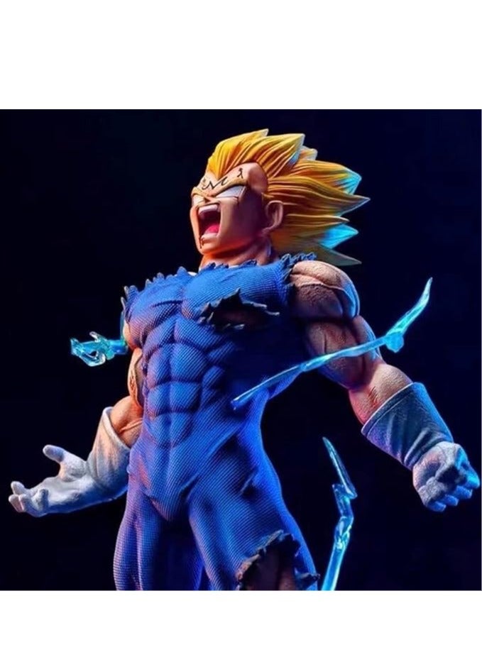 عام نموذج شخصية فيجيتا من دراغون بول ، حجم كبير ، تمثال شخصية فيجيتا للعمل ولعبة هدية مثالية لمحبي الأنمي والكرتون في المكتب. - Image 2