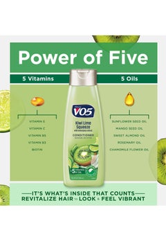 Alberto VO5 Alberto VO5 Herbal Escapes Kiwi Lime Squeeze Clarifying Conditioner, 12.5 Ounce  - Image 3
