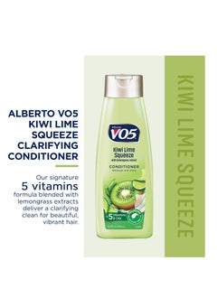 Alberto VO5 Alberto VO5 Herbal Escapes Kiwi Lime Squeeze Clarifying Conditioner, 12.5 Ounce  - Image 2