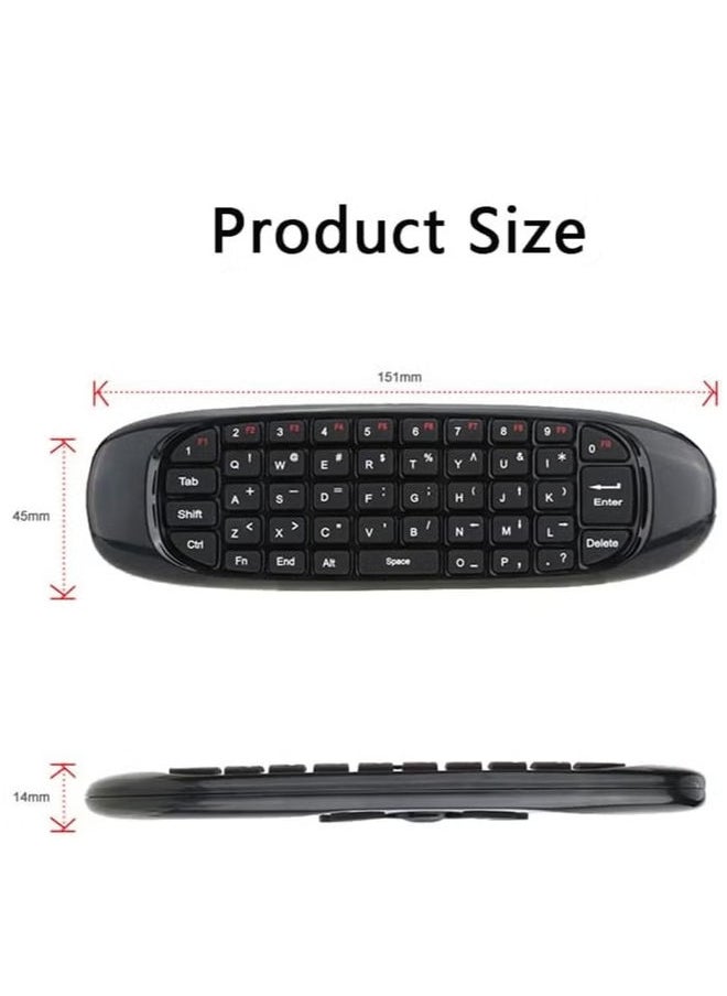 BGM - Arabic Keyboard Air Mouse C120 Smart TV Remote Control Computer Wireless Keyboard with Gyroscope Somatosensory Remote Control for TV Box Android Laptop Pc - Image 1