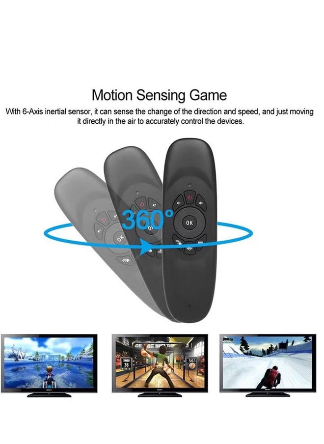 BGM - Arabic Keyboard Air Mouse C120 Smart TV Remote Control Computer Wireless Keyboard with Gyroscope Somatosensory Remote Control for TV Box Android Laptop Pc - Image 1