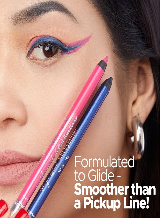 Hilary Rhoda Play n Blend Gel Eyeliner | One Stroke Application | Highly Pigmented | Matte & Shimmer Finish | 2 in 1 Smudger + Eyeliner | Butter Smooth Texture | 1.5g - (Dark Blue Topaz | Shade 05) - Image 4