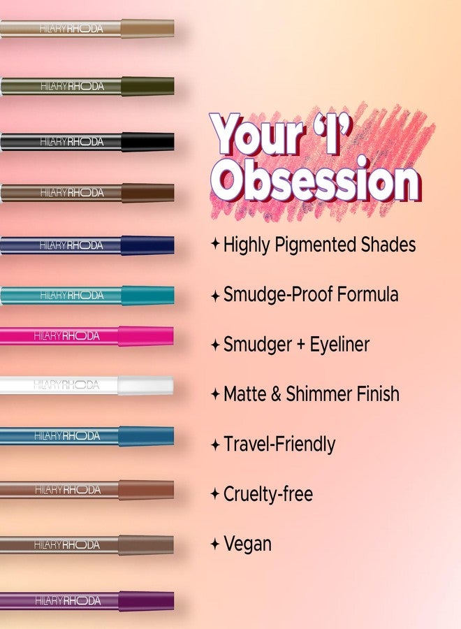 Hilary Rhoda Play n Blend Gel Eyeliner | One Stroke Application | Highly Pigmented | Matte & Shimmer Finish | 2 in 1 Smudger + Eyeliner | Butter Smooth Texture | 1.5g - (Dark Blue Topaz | Shade 05) - Image 5