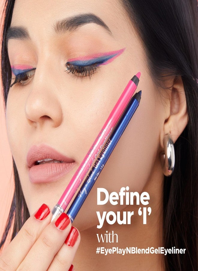 Hilary Rhoda Play n Blend Gel Eyeliner | One Stroke Application | Highly Pigmented | Matte & Shimmer Finish | 2 in 1 Smudger + Eyeliner | Butter Smooth Texture | 1.5g - (Dark Blue Topaz | Shade 05) - Image 3