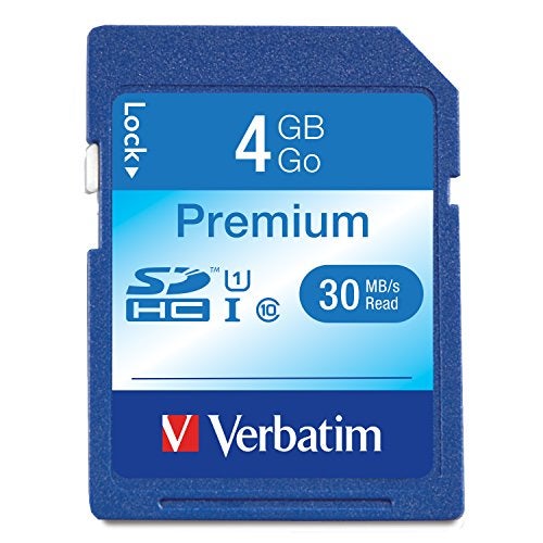 Verbatim Premium 4 GB SDHC Flash Memory Card, Class 10 (96171) - Image 1