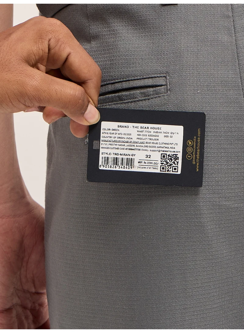 The Bear House  Men’s formal trouser for everyday wear, smart, stylish and comfortable bottom wear for office, business meetings and formal occasions, perfect choice to elevate your professional look for Men | Best Price UAE