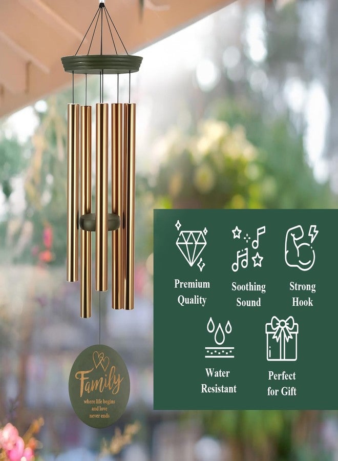 ASTARIN Wind Chimes for Family Memorial, Large Outdoor Engraved Tree of Life Sympathy Gifts, Premium Tuned Metal Chimes for Loss of Loved Ones, Mother, Home & Garden Decor with Soothing Deep Tone - Image 5
