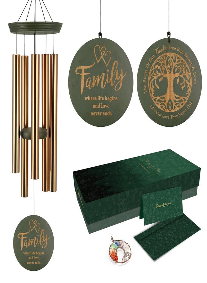ASTARIN Wind Chimes for Family Memorial, Large Outdoor Engraved Tree of Life Sympathy Gifts, Premium Tuned Metal Chimes for Loss of Loved Ones, Mother, Home & Garden Decor with Soothing Deep Tone - Image 1