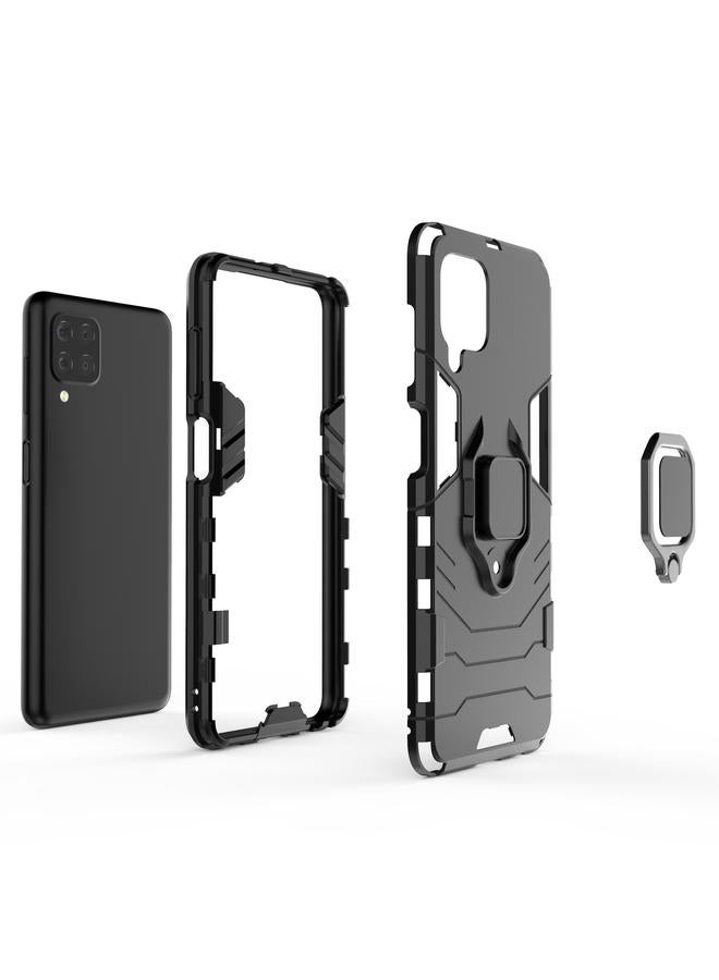 S-TOP Case For Samsung Galaxy F22 4G PC + TPU Shockproof Protective Case with Magnetic Ring Holder - Image 3