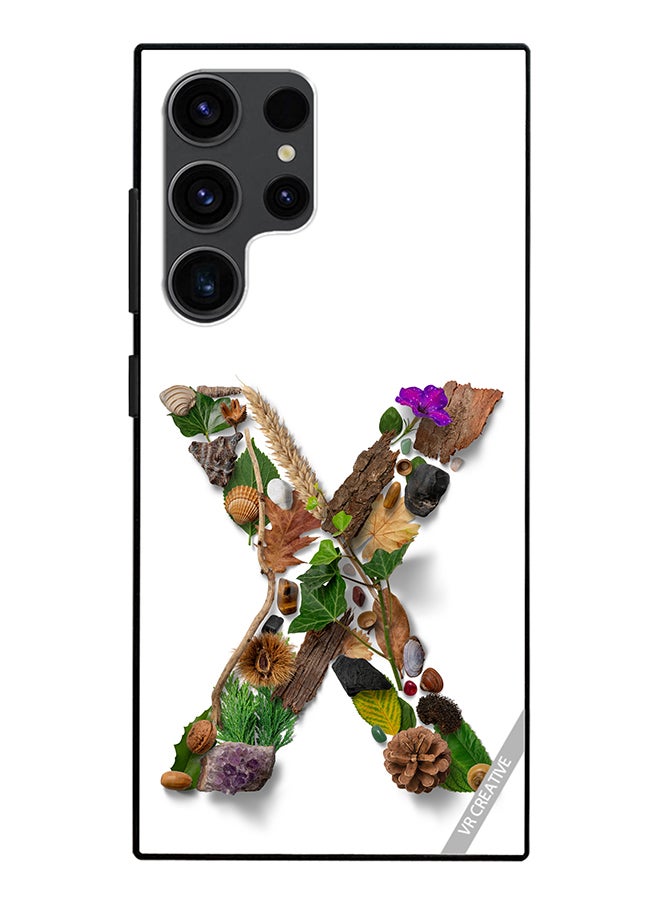 VR CREATIVE Protective Case Cover For Samsung Galaxy S24 Ultra Alphabet X Design Multicolour - Image 1