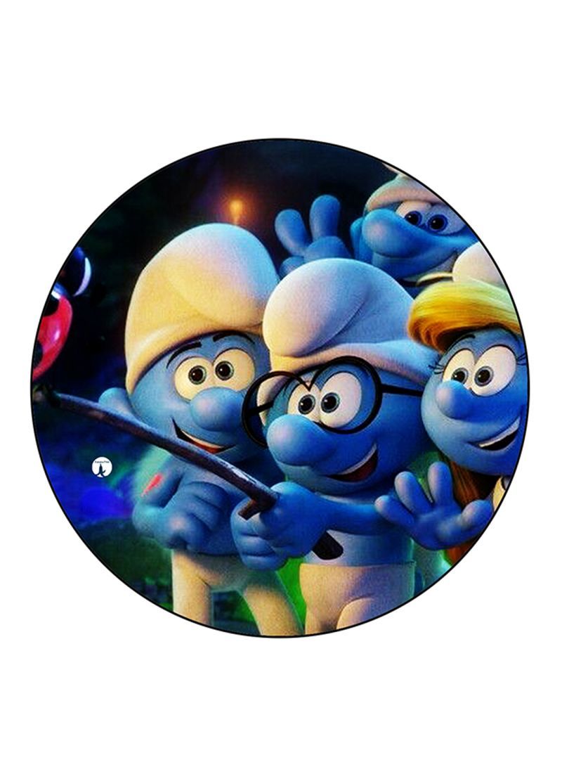 RKN Smurfs Printed Mouse Pad  Multicolour