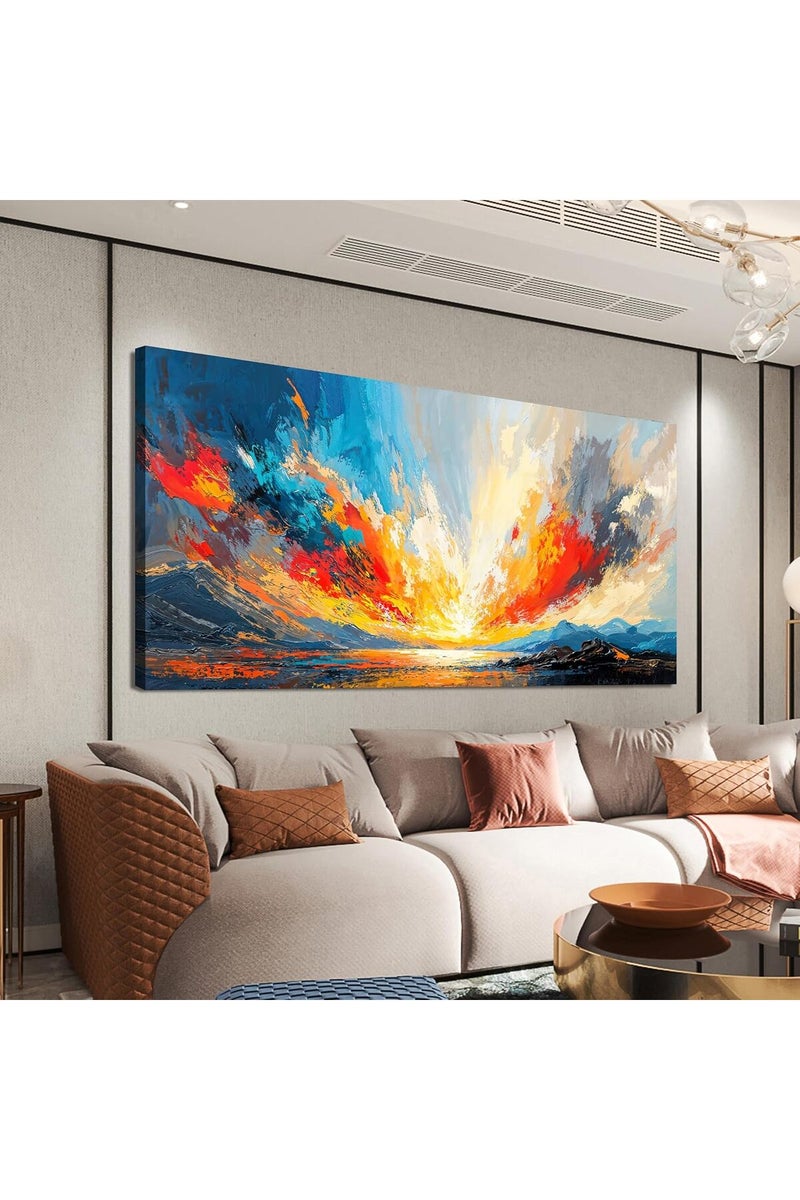 Beautiful 60x120 cm Framed Canvas Wall Art with Customizable Frame Decor