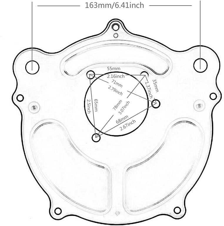 QASULER Motorcycle Air Cleaner Filter for Harley - Image 2