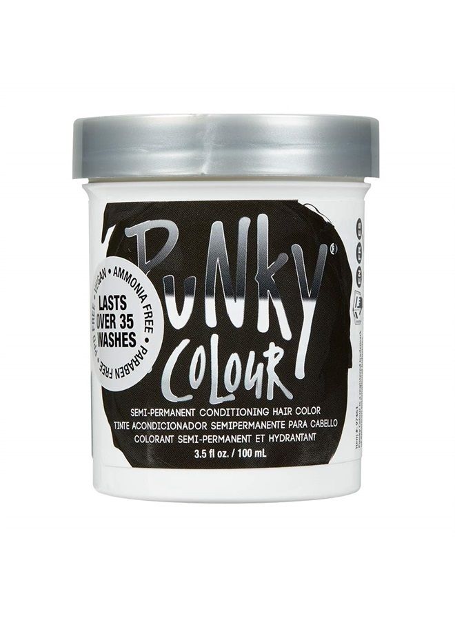 Punky صبغة شعر إيبوني شبه دائمة، صبغة شعر غير ضارة، نباتية، خالية من البارابين والبارابين، تتحول إلى لون شعر نابض بالحياة، صبغة شعر سهلة الاستخدام والتطبيق، تدوم حتى 35 غسلة، 3.5 أونصة - Image 1