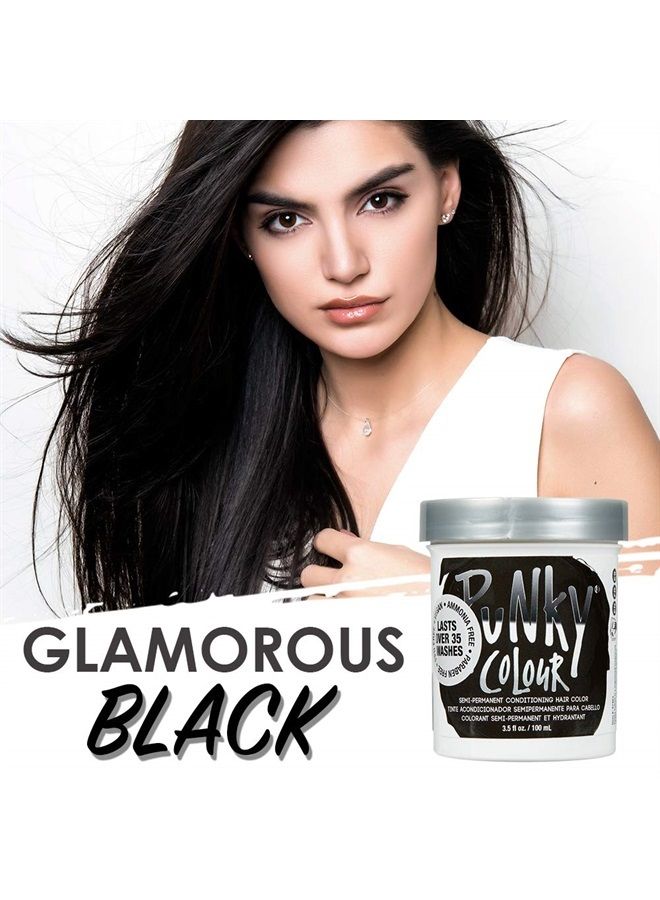 Punky صبغة شعر إيبوني شبه دائمة، صبغة شعر غير ضارة، نباتية، خالية من البارابين والبارابين، تتحول إلى لون شعر نابض بالحياة، صبغة شعر سهلة الاستخدام والتطبيق، تدوم حتى 35 غسلة، 3.5 أونصة - Image 2