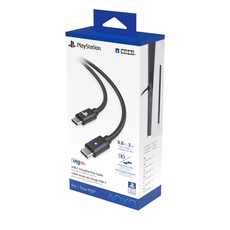 HORI USB-C Charging Play Cable for DualSense Wireless Controller - Image 1